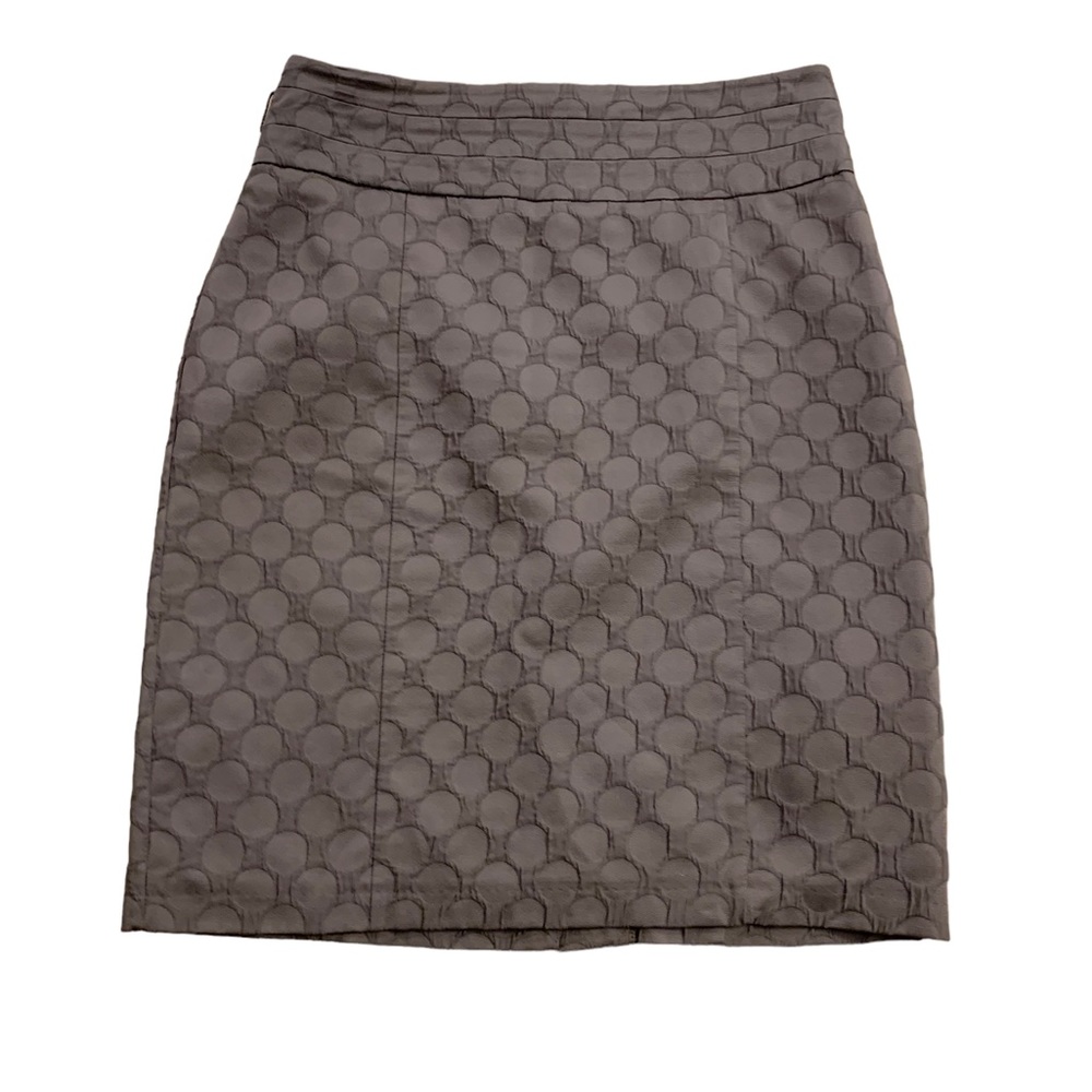 H&M | Gray Circle Print Skirt Size 12 Structured 23 Inch Length - Picture 6 of 13